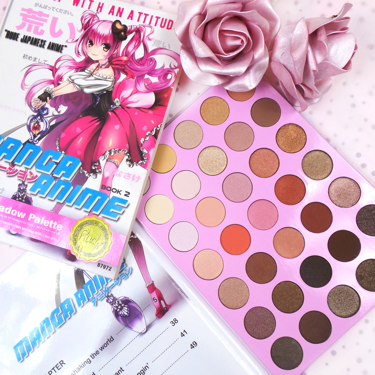 Manga Anime 35 Eyeshadow Palette Book 2 - Anime Makeup Life Style