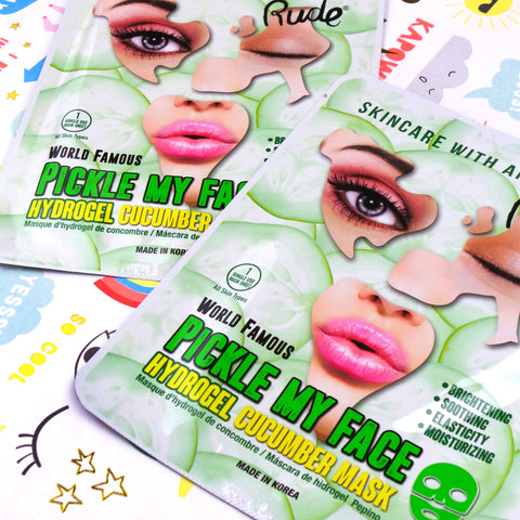 Pickle My Face Hydrogel Cucumber Mask Lifestyle