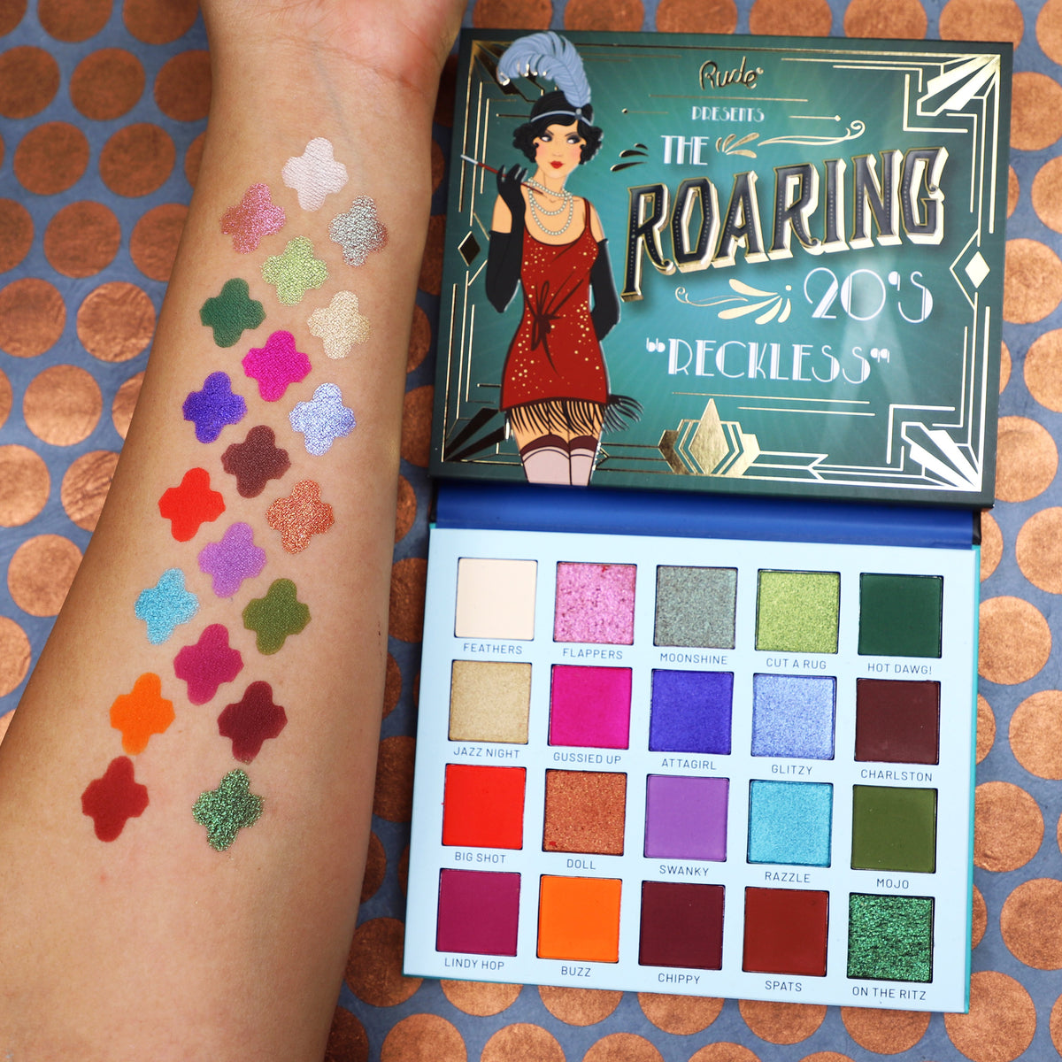 The Roaring 20's Eyeshadow Palette - Reckless Swatch