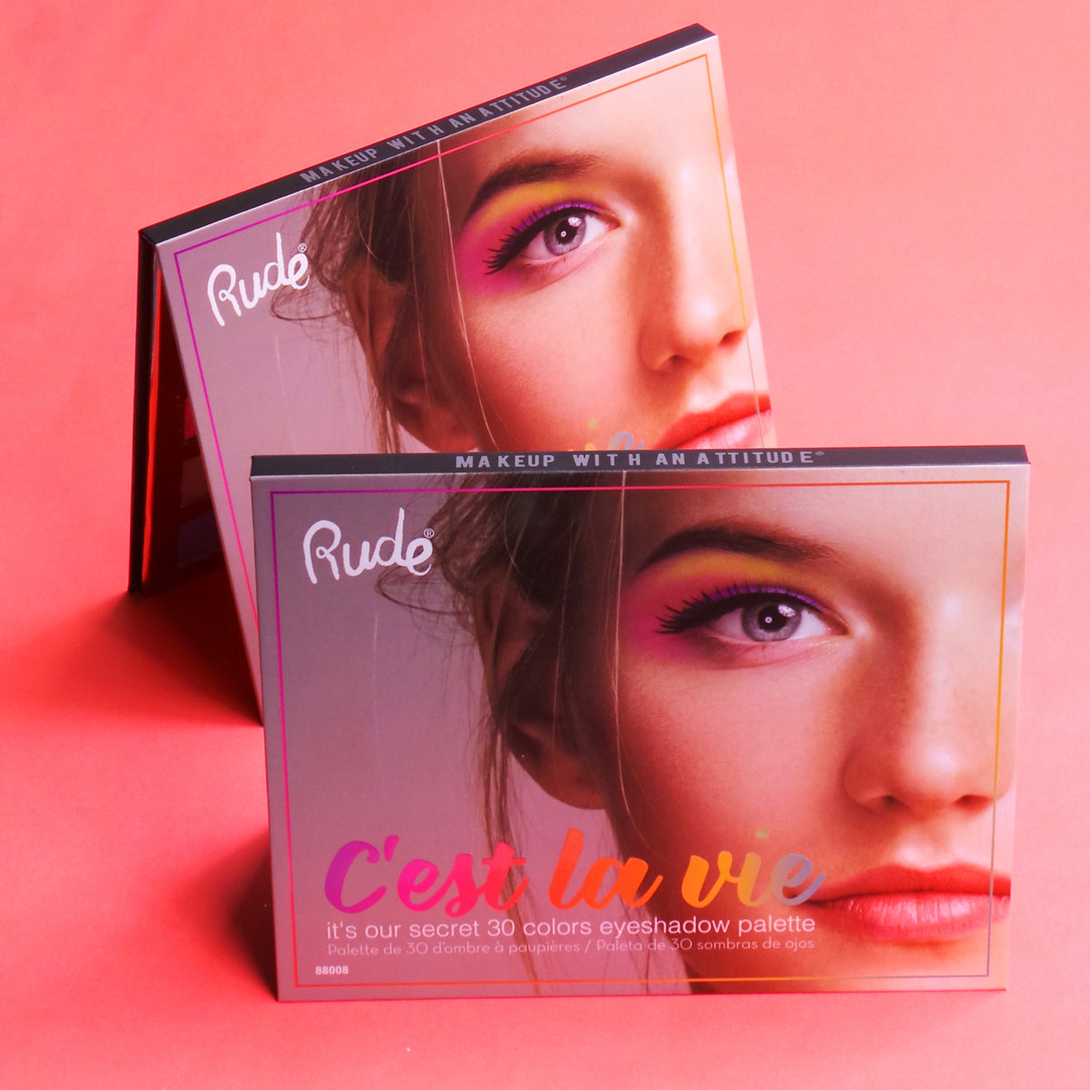 C'est La Vie 30 Colors Unique Eyeshadow Palette Packaging Design