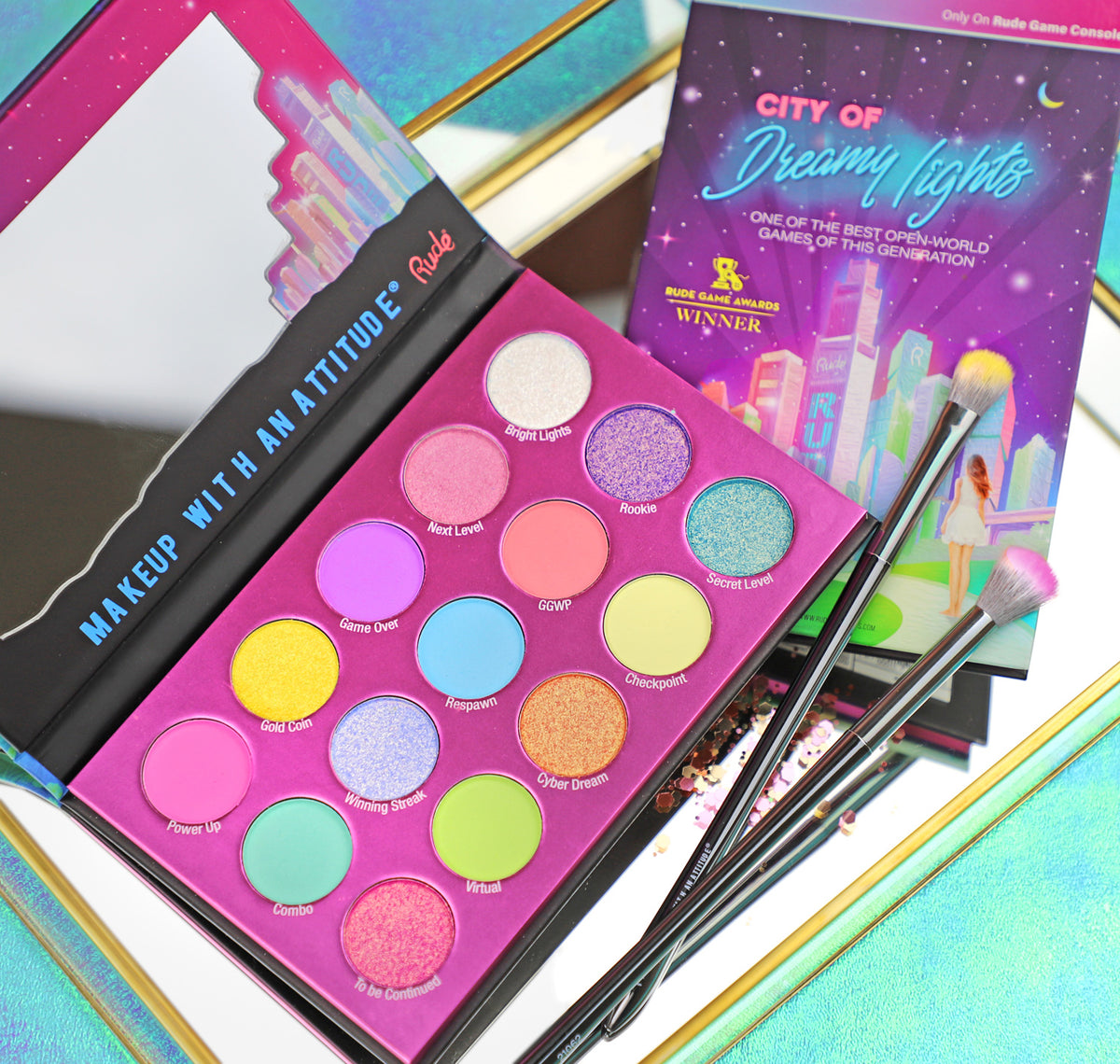 City of Dreamy Lights Pastel Eyeshadow Palette Life Style
