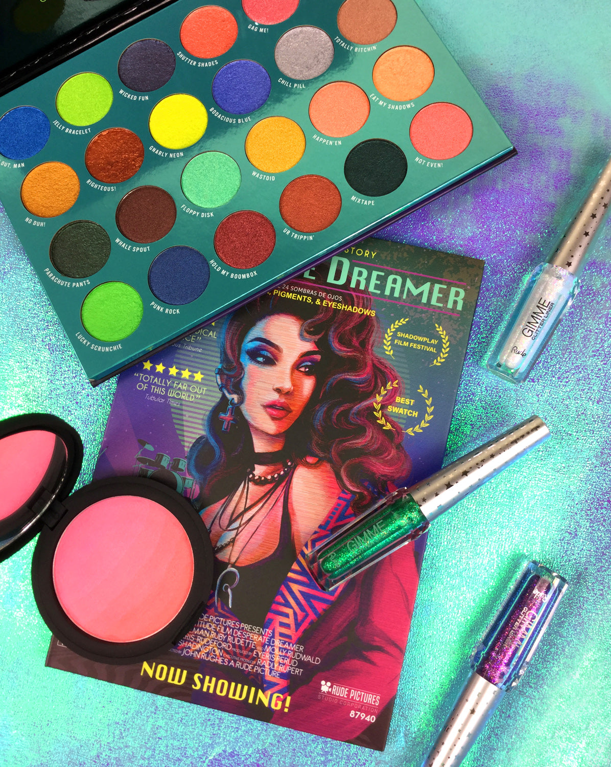 Desperate Dreamer 80's Eyeshadow Palette with other products