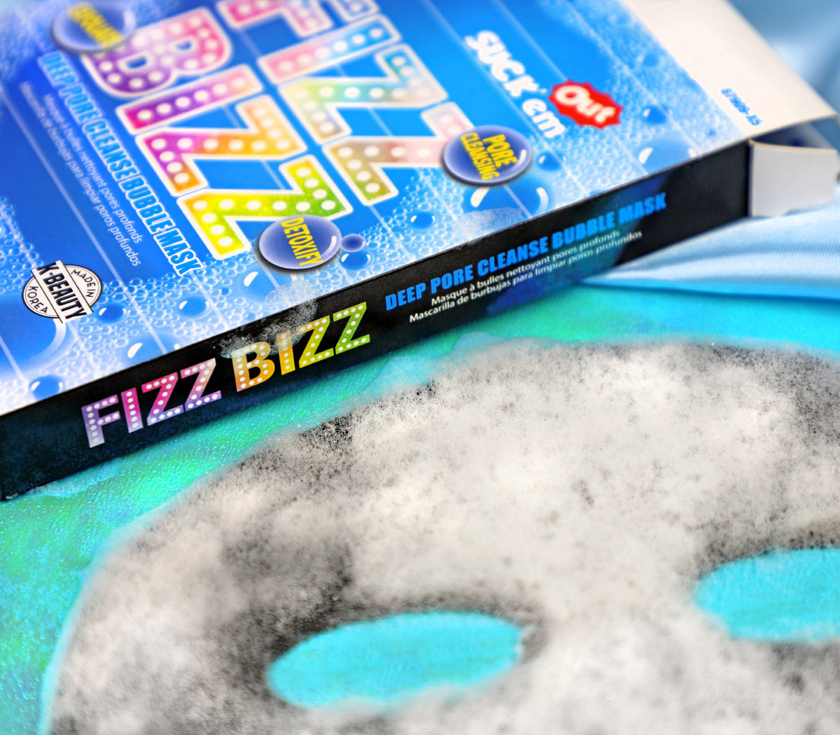 Fizz Bizz Cleanse Bubble Mask Closeup