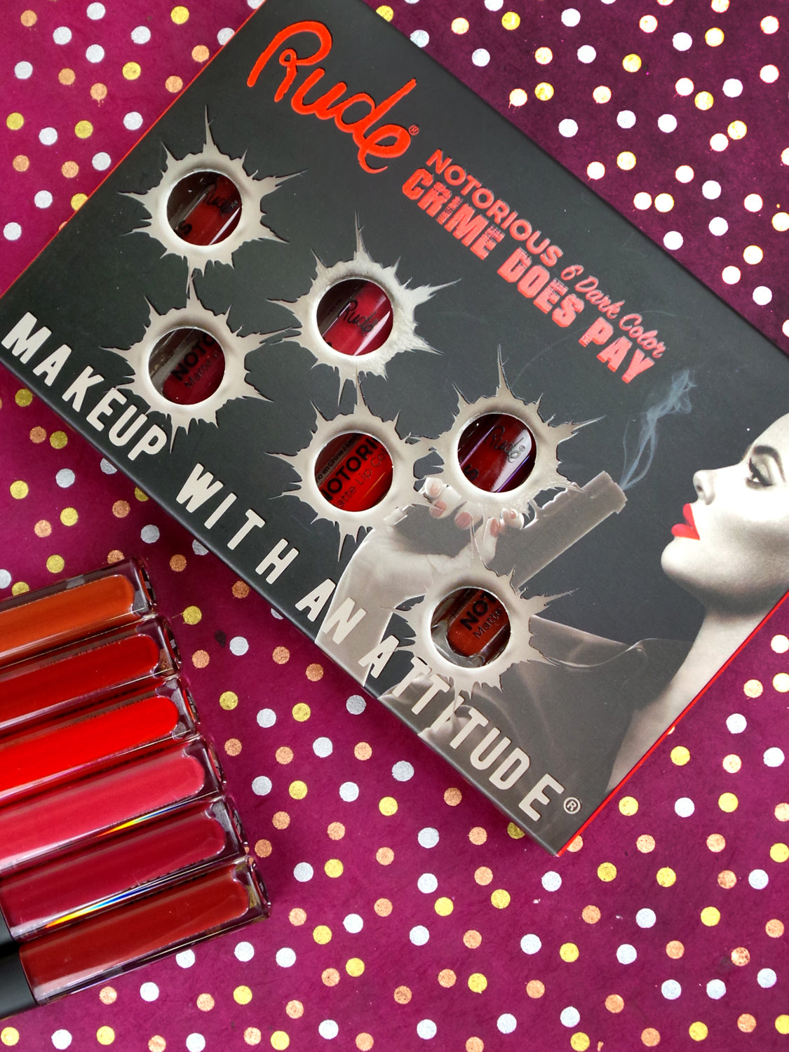 Crime Does Pay Notorious 6 Lip Color Set - Dark Lifestyle