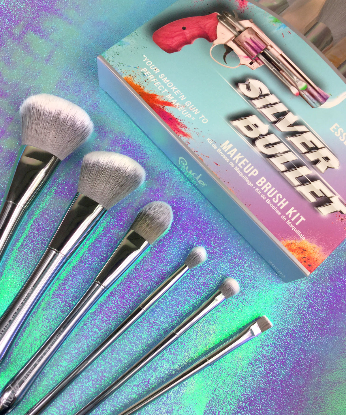 Silver Bullet Makeup Brush Kit Lifestyle