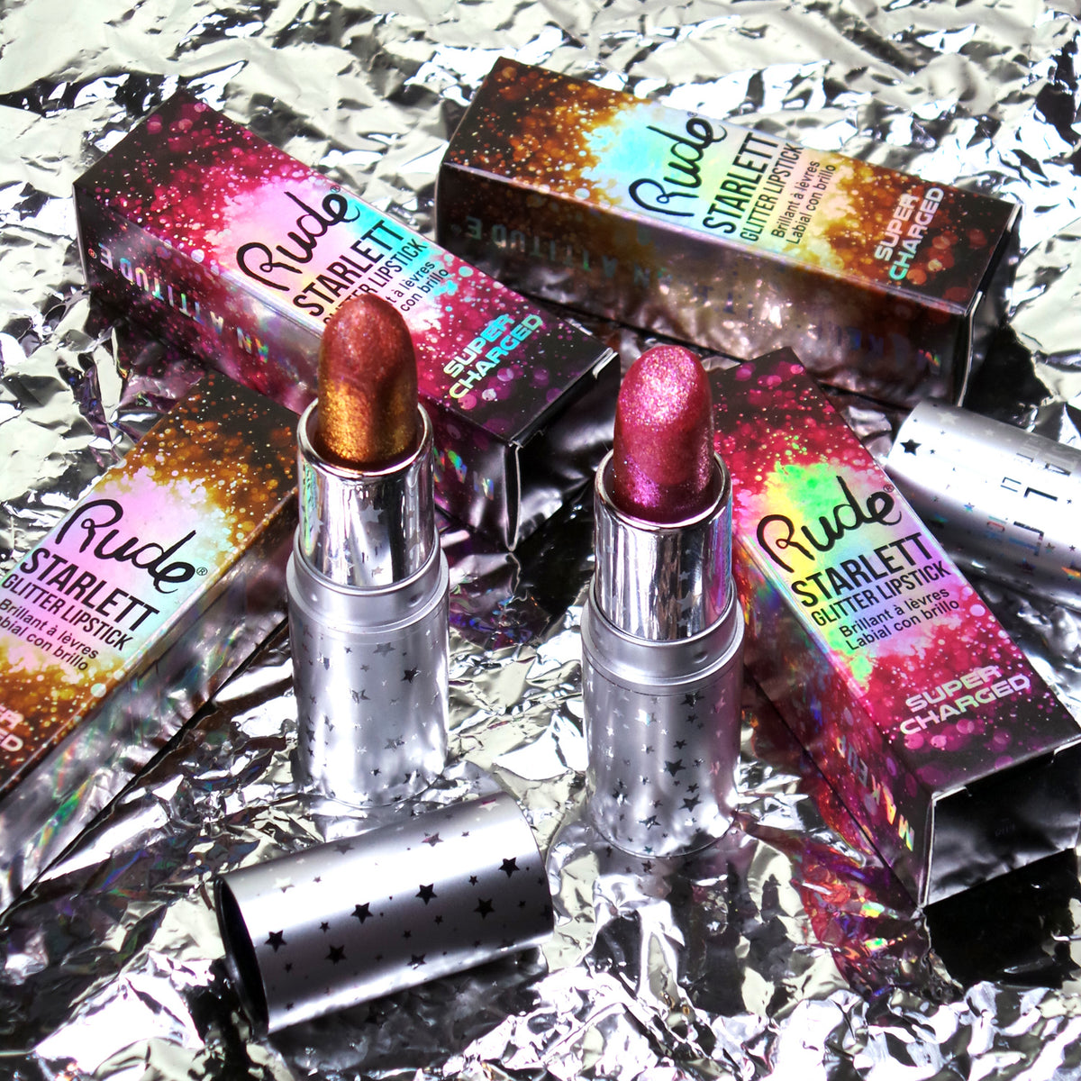 Starlett Supercharged Color Changing Glitter Lipstick Lifestyle